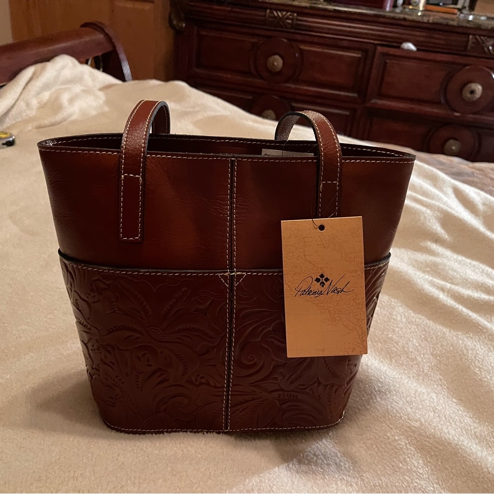 Women handbag new Patricia Nash brown color